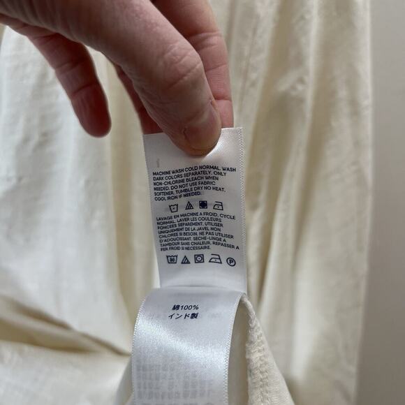 Land's End Women’s Polo Shirt Size 3X Cream Minimalist Capsule Wardrobe Timeless - Picture 5 of 8